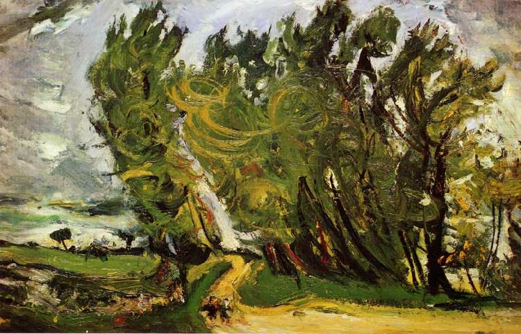 Windy Day in Auxerre, Chaim Soutine